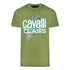 Cavalli Class Snake Skin Scribble Green T Shirt