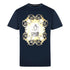 Cavalli Class Bold Tiger Emblem Design Navy T Shirt
