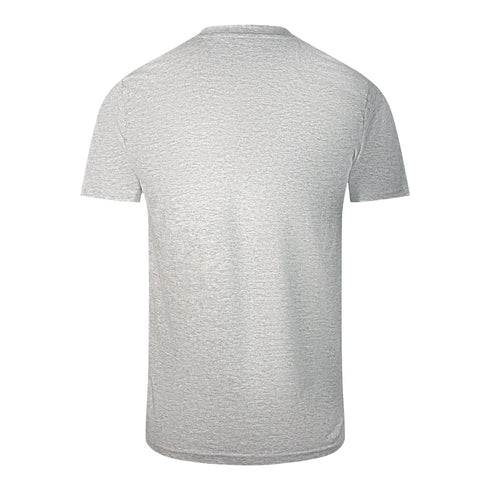 Cavalli Class Leopard Print Logo Grey T Shirt