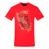 Cavalli Class Leopard Print Silhouette Red T Shirt