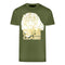 Cavalli Class Large Tiger Logo Green T Shirt
