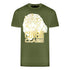 Cavalli Class Large Tiger Logo Green T Shirt