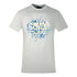 Cavalli Class Gradien Scales Design Logo Grey T Shirt