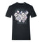 Cavalli Class Diamond Window Of Tiger Design Black T Shirt