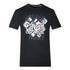 Cavalli Class Diamond Window Of Tiger Design Black T Shirt