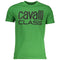 Cavalli Class Bold Black Logo Green T-Shirt QXT62Q JD060 07334