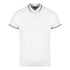 Cavalli Class Twinned Tipped Collar White Polo Shirt