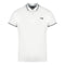Cavalli Class Twinned Tipped Collar Grey Logo White Polo Shirt QXT64T KB002 00053