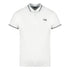Cavalli Class Twinned Tipped Collar Grey Logo White Polo Shirt QXT64T KB002 00053