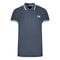 Cavalli Class Twinned Tipped Collar Black Logo Navy Blue Polo Shirt
