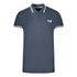 Cavalli Class Twinned Tipped Collar Black Logo Navy Blue Polo Shirt