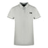Cavalli Class Twinned Tipped Collar Black Logo Grey Polo Shirt