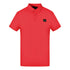 Cavalli Class Patch Logo Bordeaux Polo Shirt