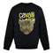 Cavalli Class Leopard Print Logo Black Jumper - Style Centre Wholesale
