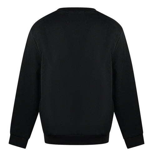 Cavalli Class Leopard Print Logo Black Jumper - Style Centre Wholesale