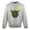 Cavalli Class Leopard Print Logo Grey Jumper