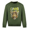 Cavalli Class Leopard Print Logo Olive Jumper