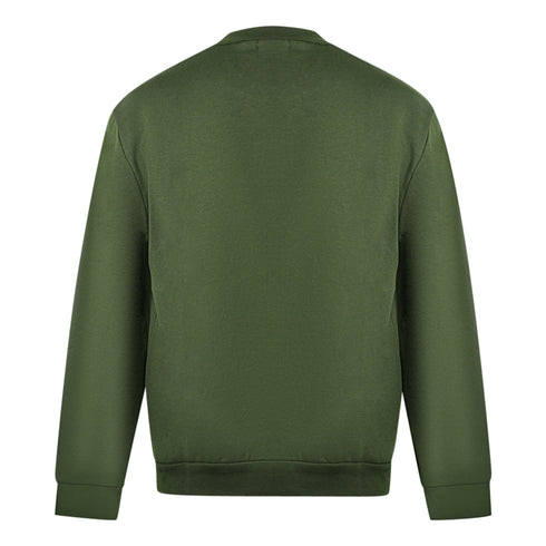 Cavalli Class Leopard Print Logo Olive Jumper