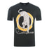 Cavalli Class Circular Leopard Logo Black T Shirt