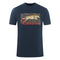 Cavalli Class Boxed Leopard Logo Navy Blue T Shirt