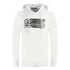Cavalli Class Zebra Print Logo White Hoodie