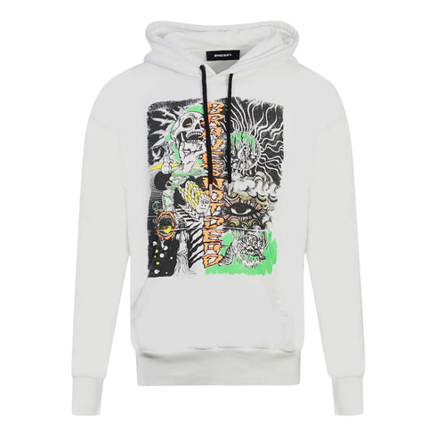 Diesel S Alby D1 Black Hoodie 1 - Style Centre Wholesale