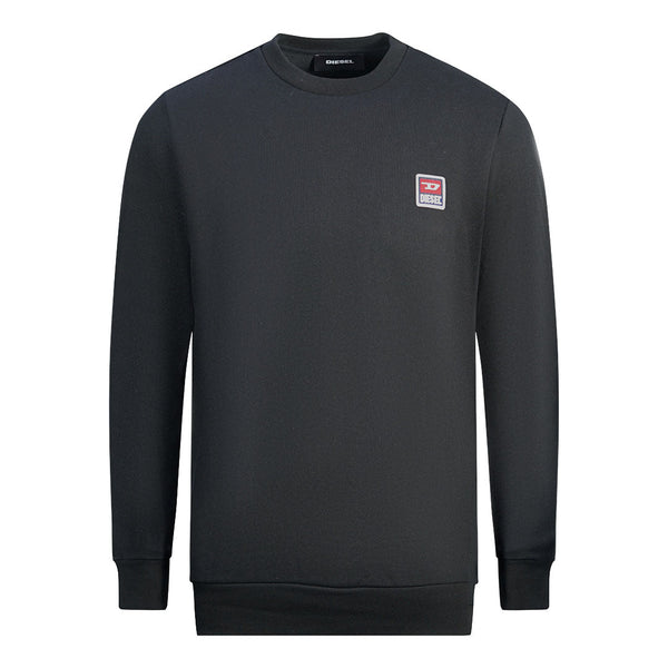 Diesel Patch Logo Black Sweatshirt - Style Centre Wholesale