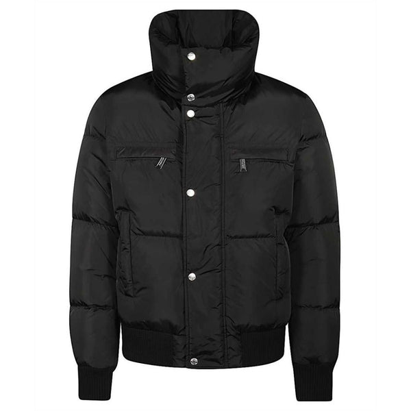 Dsquared2 Neck Logo Black Down Jacket - Nova Clothing