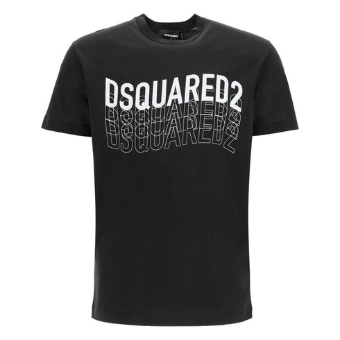 Dsquared2 S74Gd0829 S22427 900 Black T Shirt Mens
