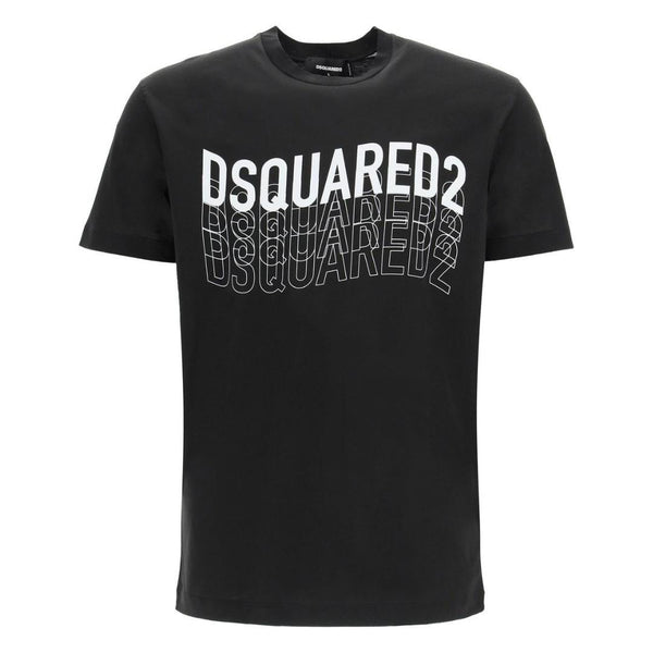 Dsquared2 S74Gd0829 S22427 900 Black T Shirt Mens