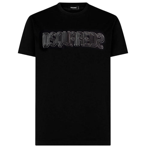 Dsquared2 Brand Logo Cool Fit Black T Shirt