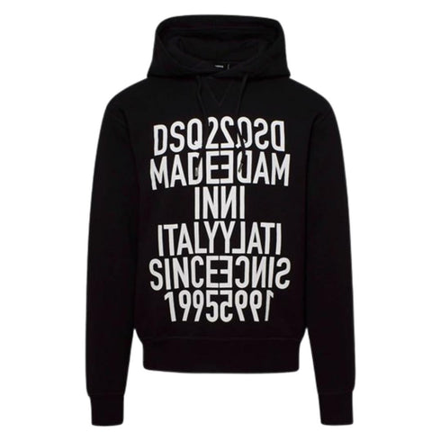 Dsquared2 Made In Italy Since 1995 Black Hoodie - Nova Clothing