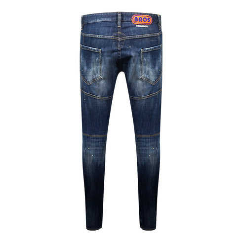 Dsquared2 Tidy Biker Bros Paint Splash Jeans - Nova Clothing