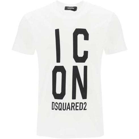 Dsquared2 Bold Icon Logo Cool Fit White T Shirt