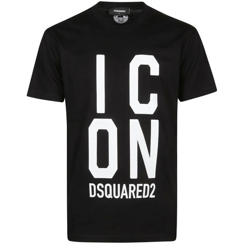 Dsquared2 Bold Icon Logo Cool Fit Black T Shirt