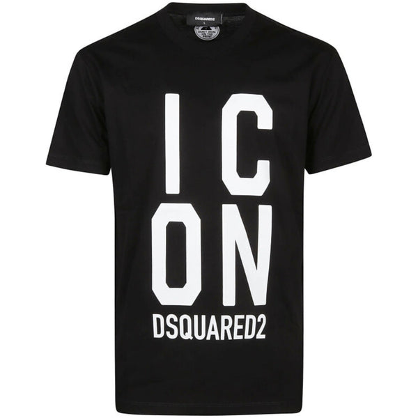 Dsquared2 Bold Icon Logo Cool Fit Black T Shirt