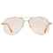 Jimmy Choo Pink Lens Sansa Gold Sunglasses