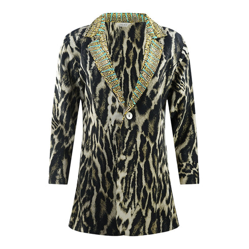 Inoa Siberia 192 Animal Print Grey Jacket