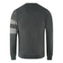 Fred Perry Tipped Sleeve Graphite Marl Grey Button Up Cardigan