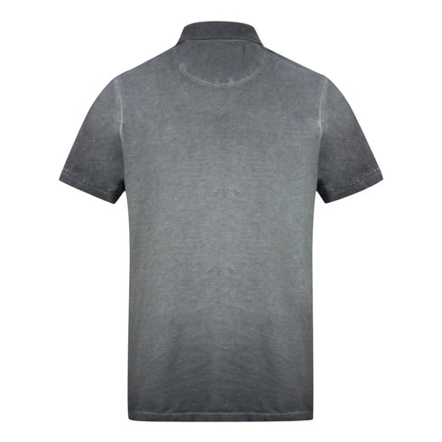 Lyle Scott True Black Faded Ink Wash Polo Shirt