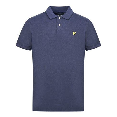 Lyle Scott Navy Oxford Polo Shirt
