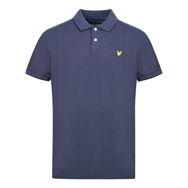 Lyle Scott Navy Oxford Polo Shirt