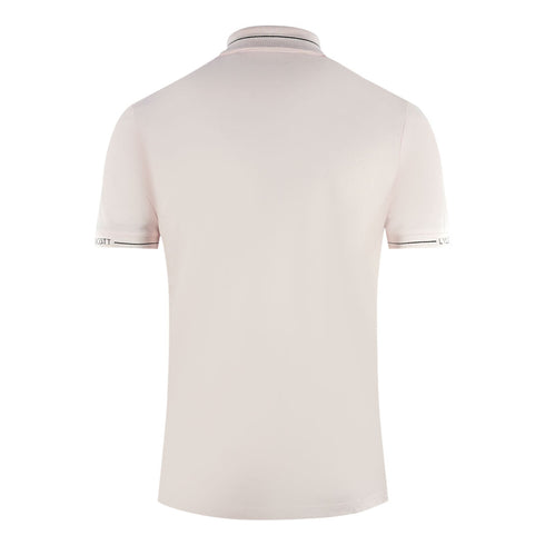 Lyle Scott Branded Collar Stonewash Pink Polo Shirt