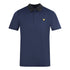 Lyle Scott Navy Blue Golf Microstripe Polo Shirt