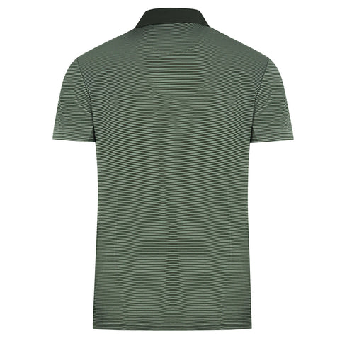 Lyle Scott Deep Spruce Golf Microstripe Polo Shirt