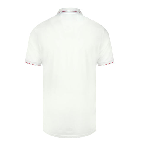 Lyle & Scott White Branded Collar Polo Shirt SP1564G 626
