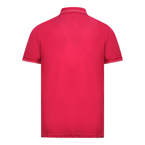 Lyle Scott Cranberry Branded Collar Polo Shirt
