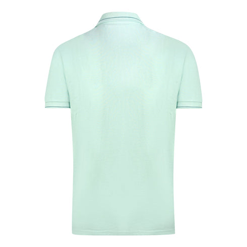 Lyle Scott Acid Blue Branded Collar Polo Shirt