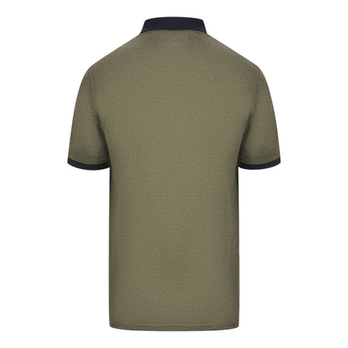 Lyle Scott Olive Green Block Marl Polo Shirt