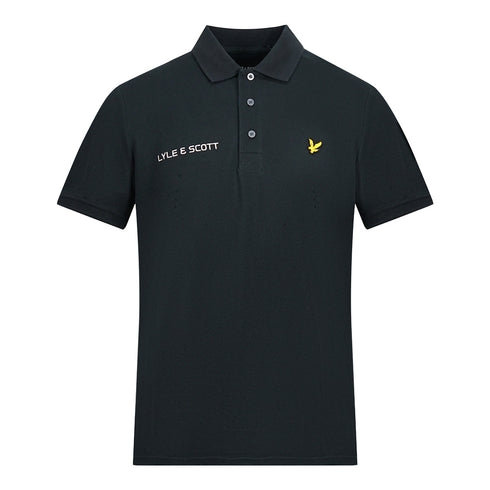 Lyle Scott True Black Short Sleeved Polo Shirt